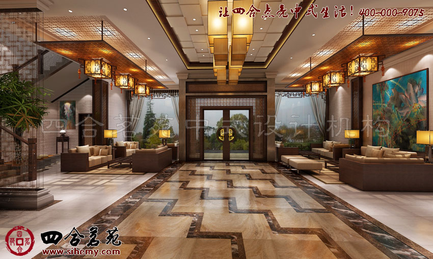 施釉磚彩繪提升古典藝術(shù)氛圍 新中式酒店設(shè)計欣賞