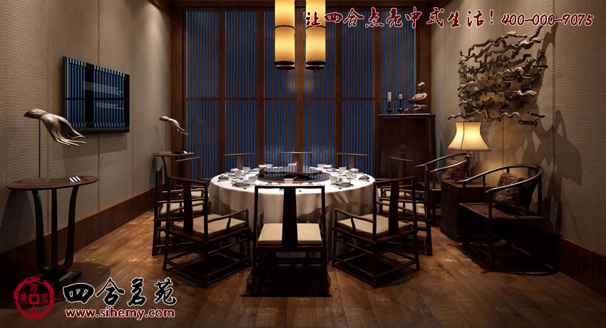 現(xiàn)代禪意的筆觸給人提供古典藝術(shù)蘊(yùn)含滿足意境的升華需要 中式酒店裝修裝飾設(shè)計(jì)效果圖