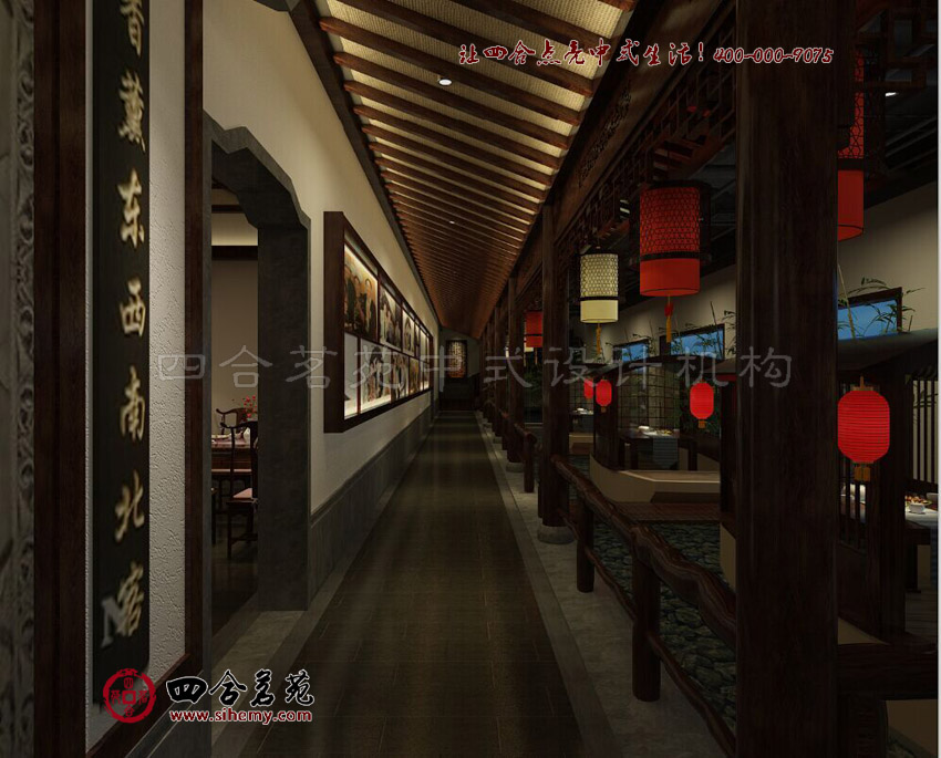 鱗次櫛比的檐廊淡雅色彩展現(xiàn)古韻 中式特色酒店裝修設(shè)計